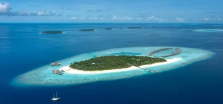 aerial view anantara kihavah maldives