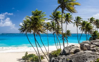 Bottom Bay is one of the most beautiful beaches on the Caribbean island of Barbados