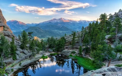 Gem Lake in Rocky Mountain National Park, Estes Park, Colorado