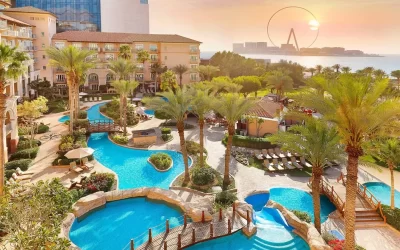 Ritz-carlton Dubai areal view