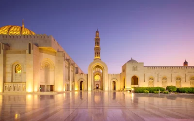 Sultan Qaboos Grand Mosque, Muscat, Oman, Islamic Architecture
