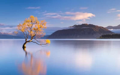 Colourful Lake Wanaka, Nuova Zelanda
